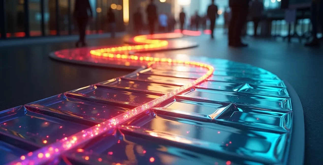 Visualisierung einer emotionalen Customer Journey Map im Business-Kontext