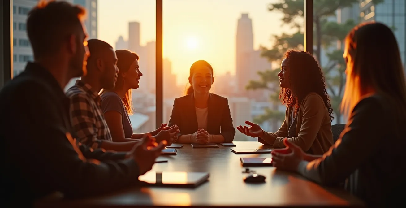 Abstrakte Darstellung der messbaren Erfolge von Führungskräftetraining