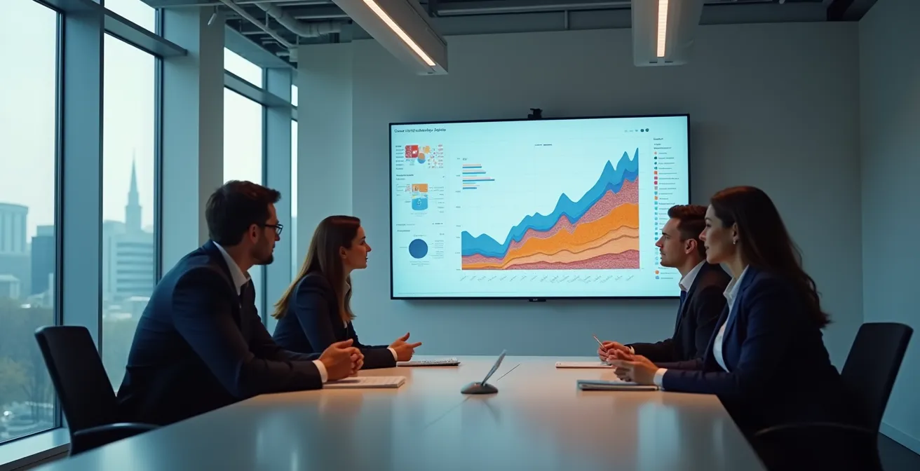 Intuitives Business-Dashboard zeigt Vertriebsdaten in übersichtlicher Visualisierung