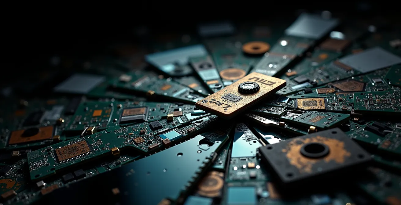 Metaphorische Darstellung des Scheiterns etablierter Marktführer